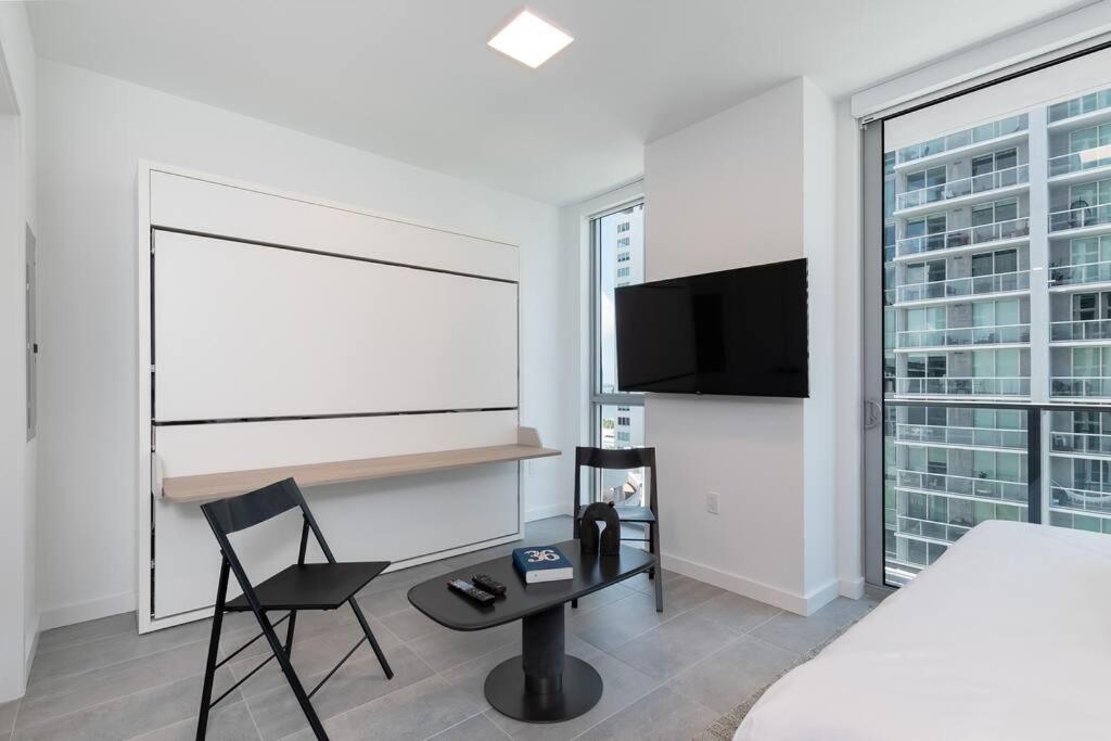 Stylish Modern Downtown Studio Free Parking Apartment Miami Exterior foto