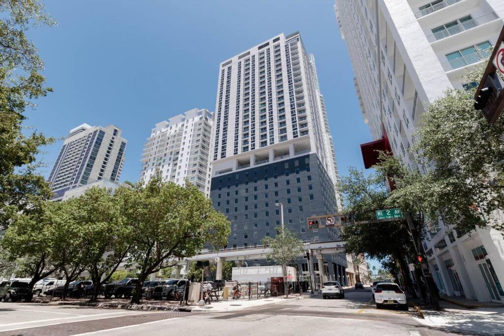 Stylish Modern Downtown Studio Free Parking Apartment Miami Exterior foto